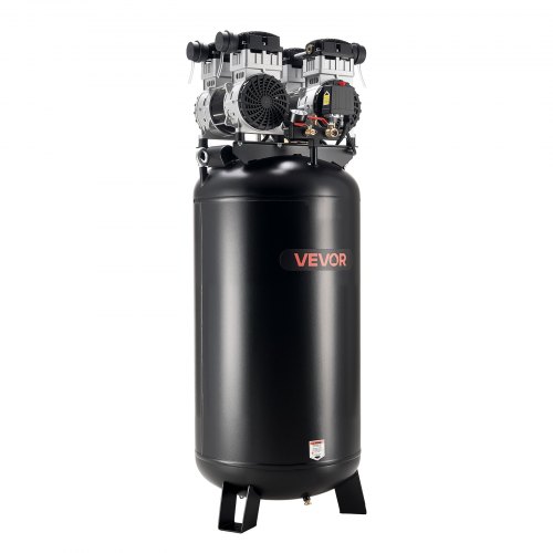 

VEVOR 60 Gallons Heavy-Duty Air Compressor, 4HP 10SCFM at 90PSI Air Compressors with Max 125PSI Pressure, Oil-Free Compressor Tank for Industrial Manufacturing, Large Workshops (230V 60Hz, No-Plug)