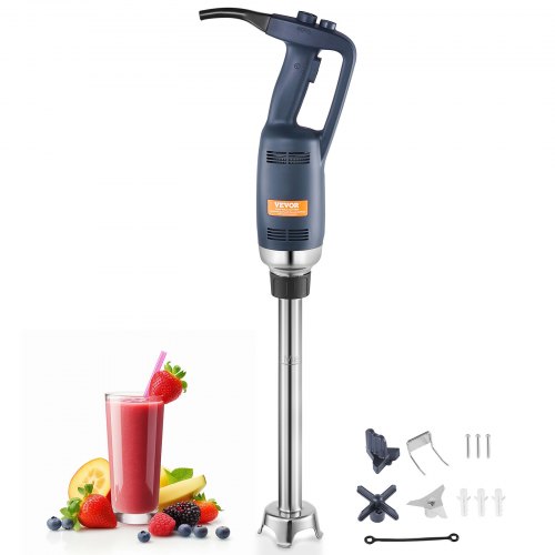 

VEVOR Commercial Immersion Blender, 350W Heavy Duty Hand Mixer, 20 inch Stepless Variable Speed Mixer with Stainless Steel Blade, Multi-Purpose Portable Mixer for Soup, Sauces, Mashed Potatoes, Cream