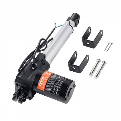 

VEVOR Linear Actuator 12V, 6 Inch Heavy Duty 1320lbs/6000N Linear Actuator, 0.19"/s Linear Motion Actuator with Mounting Bracket & IP44 Protection for Electric Door Industrial Machinery Vessels Cargo