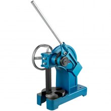 VEVOR Manual Arbor Press 3 Ton, 21.5" Max. Working Height, Ratchet Leverage Arbor Press w/ Handwheel, for Riveting Punching Holes