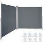 Retractable Side Awning Patio Screen Retractable Fence 63x236inch Privacy Screen