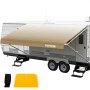 VEVOR RV Awning 14 ft, Awning Replacement Fabric 13'2" , Brown Fade RV Awning Replacement, 15oz Vinyl Material Replacement Awning, Sun Shade and Waterproof Camper Awning Replacement Fabric