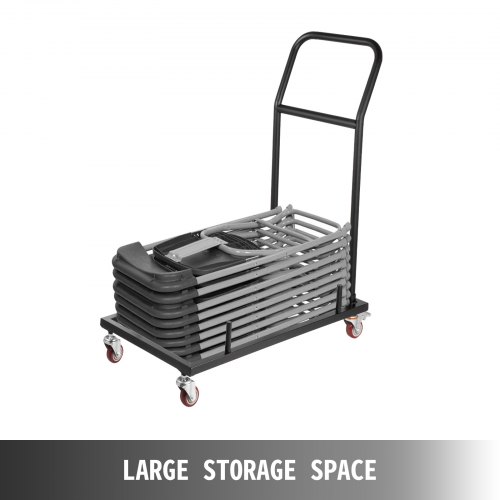 Steel Folding Chair Cart Storage Dolly 36 Folding Chairs Capacity Chairs Rack 
