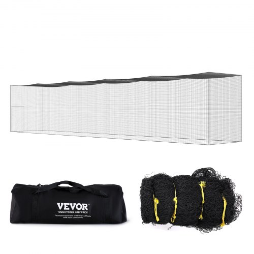 

VEVOR Baseball Batting Netting, Professional Softball Baseball Batting Hitting Training Net, Practice Portable Pitching Cage Net with Door & Carry Bag, Heavy Duty Enclosed PE Netting, 70FT (NET ONLY)