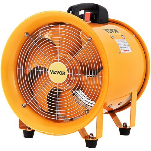 VEVOR Utility Blower Portable Extractor Fan 12 Inch 2720 CFM 3450 RPM UL Listed