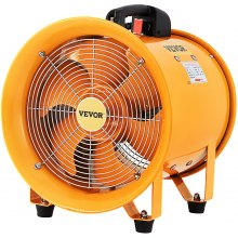 VEVOR Utility Blower Portable Extractor Fan 12 Inch 2296 CFM 2920 RPM UL Listed