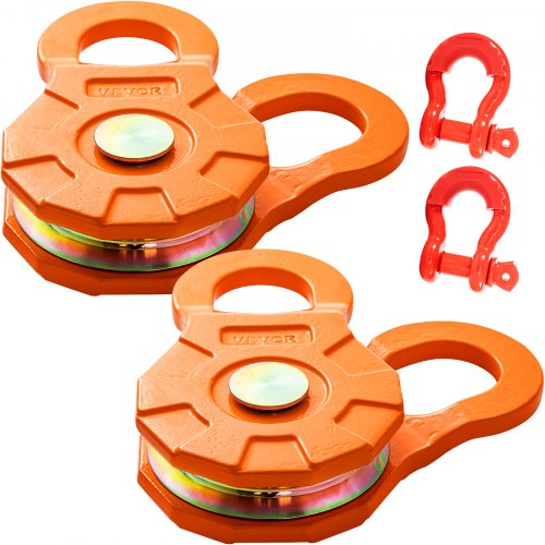 VEVOR Snatch Block Pulley Snatch 11T/25,000 LBS Capacity Recovery Winch 2 Packs