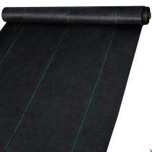 6x300 Ft Weed Barrier Landscape Fabric 1.5oz 1.5 Ounce Weight Black 20 Year