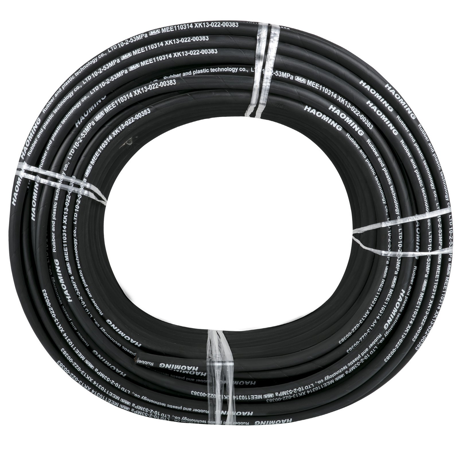 VEVOR Hydraulic Hose 328 Feet Rubber Hydraulic Hoses with 2 High ...