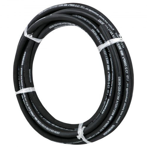 VEVOR Hydraulic Hose 50 Feet Rubber Hydraulic Hoses with 2 HighTensile
