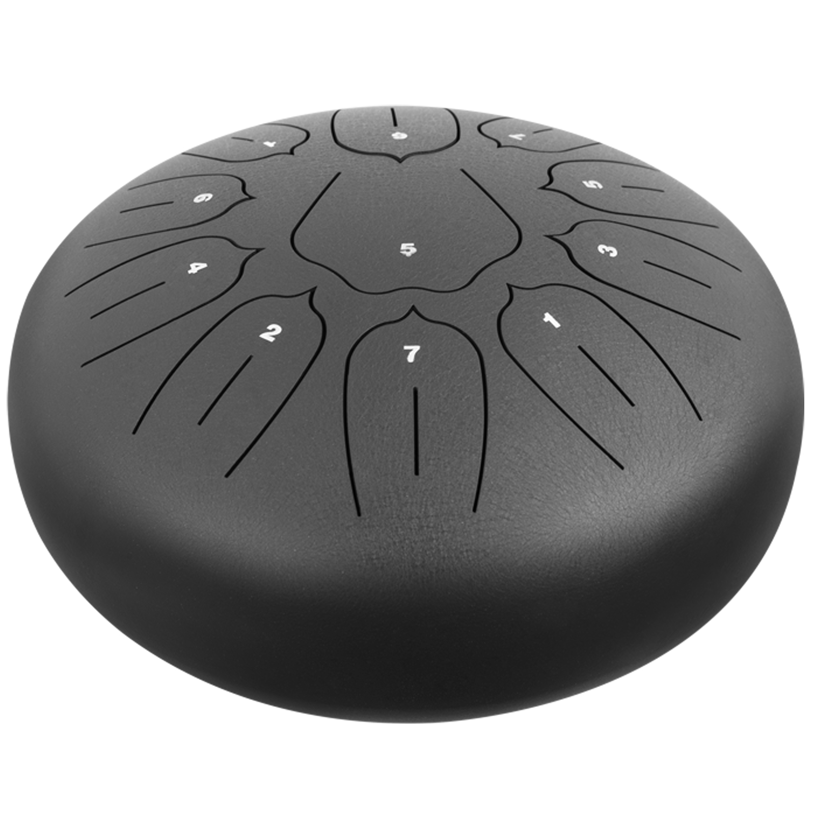 10-steel-tongue-drum-handpan-drum-11-notes-black-meditation-with-bag-music-book-vevor-us