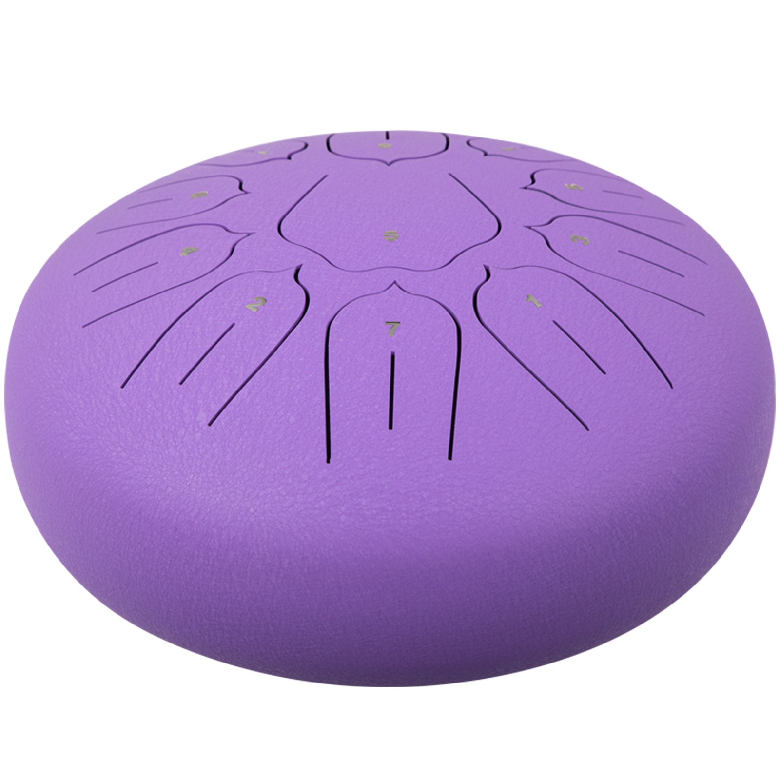 VEVOR Steel Tongue Drum 11 Notes 10 Inches Dia Tongue Drum Purple