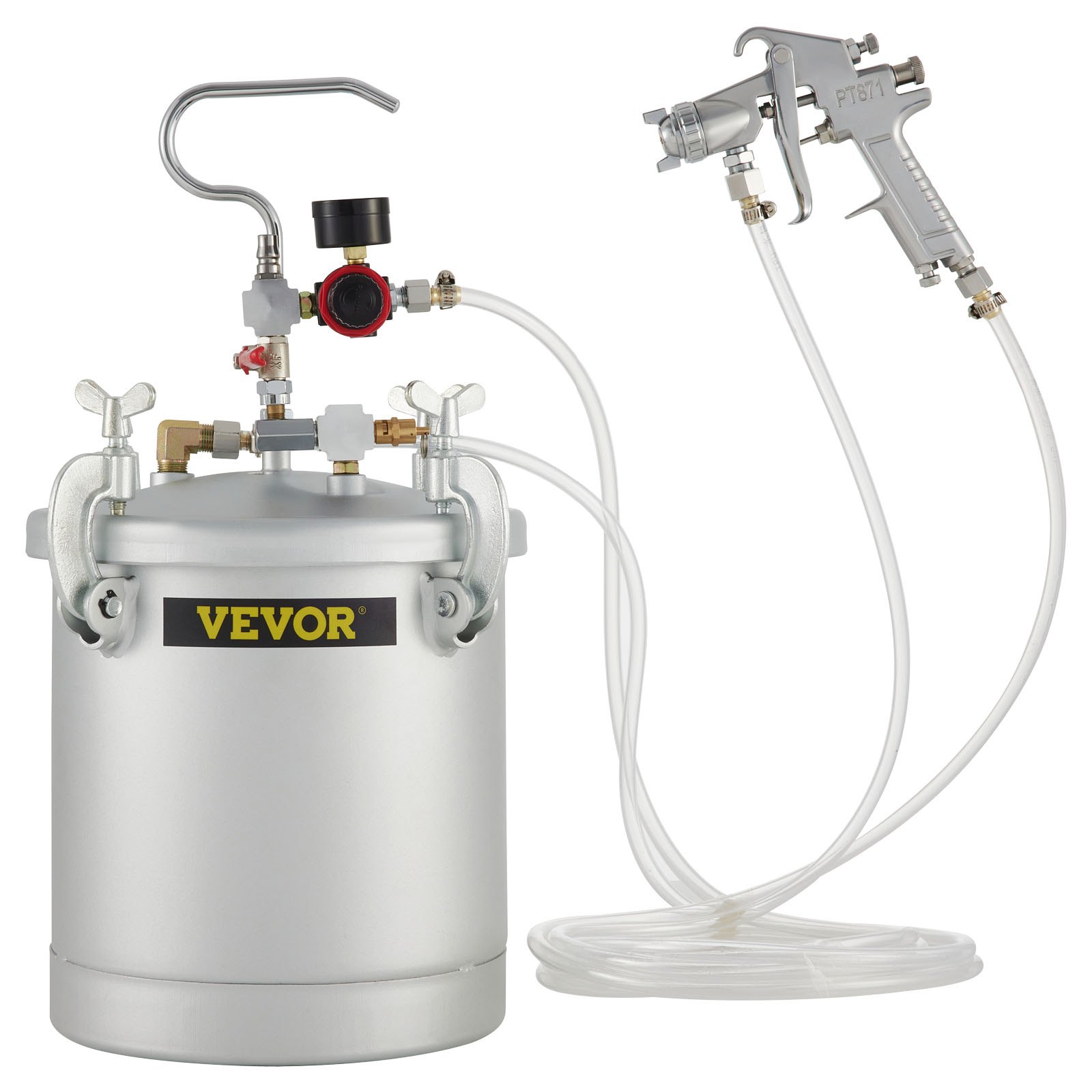 VEVOR Paint Tank 10L Pressure Pot Paint Sprayer 2.5 Gallon Pressure