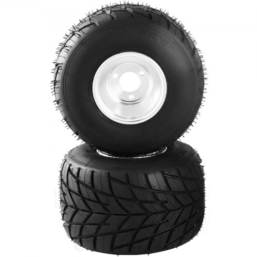 VEVOR Go Kart Tires and Rims, 2pcs Rear Tires Rims, Go Cart Wheels and ...