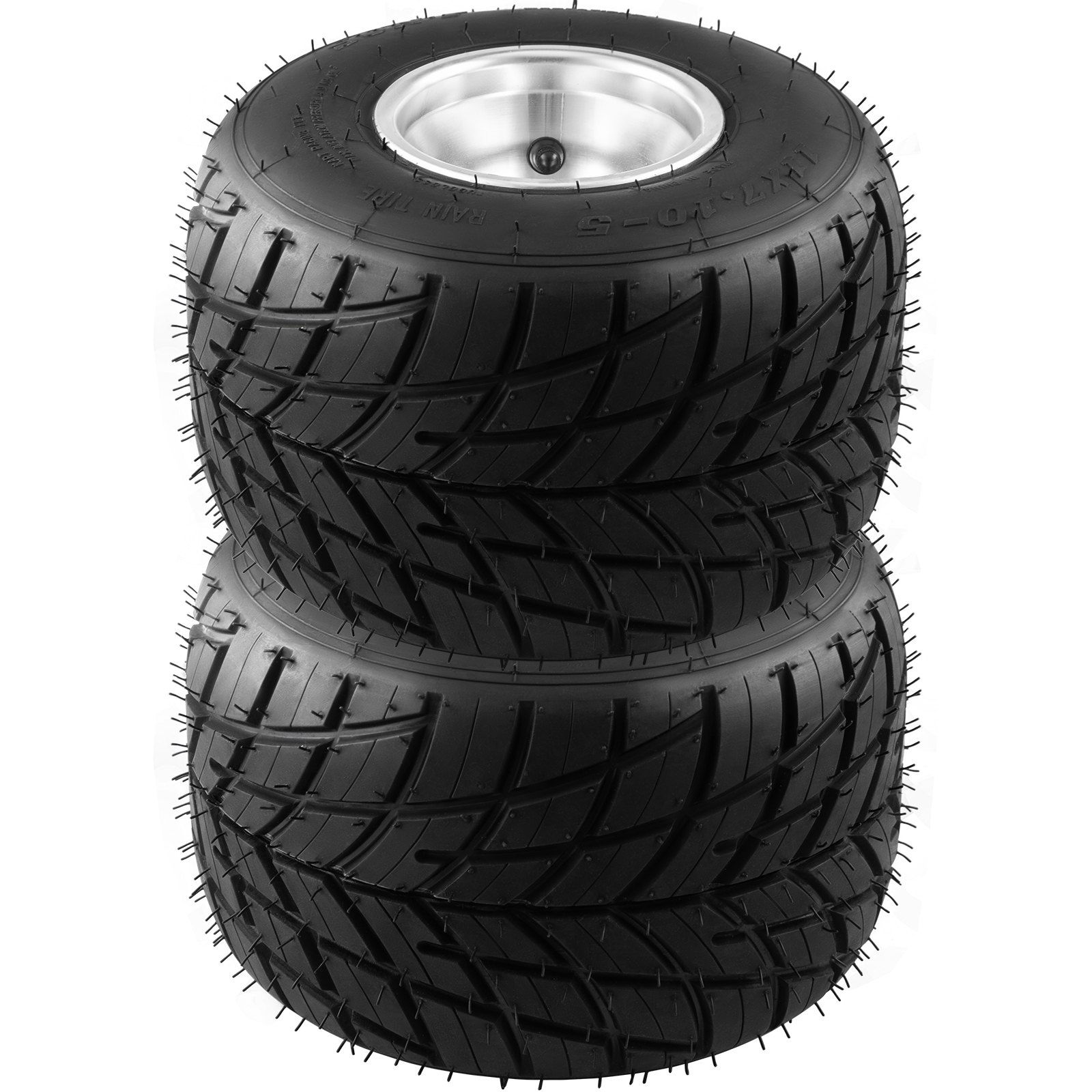 Vevor Go Kart Tires And Rims 2pcs Rear Tires Rims Go Cart Wheels And Tires 11x60 Rear Hub 