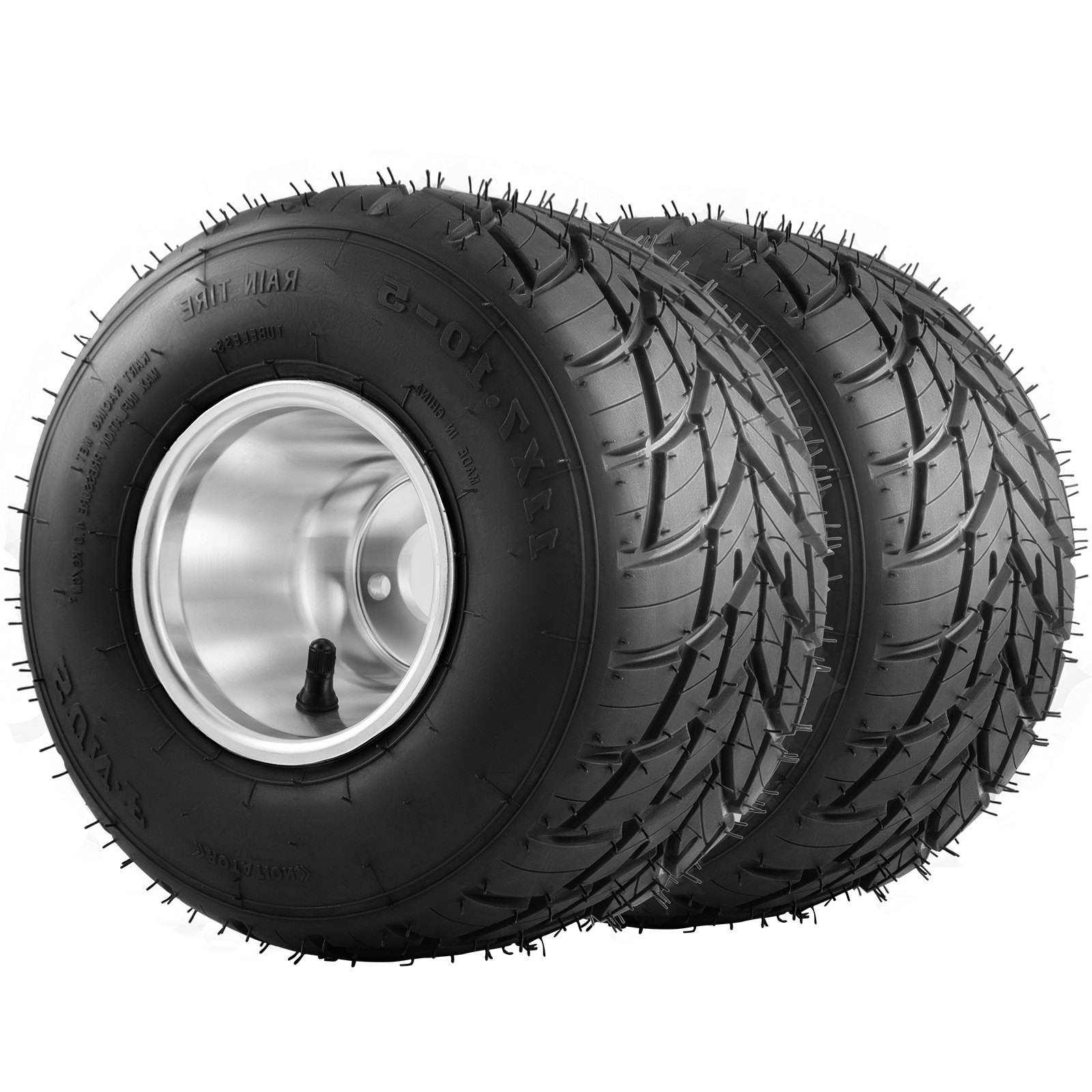 VEVOR Go Kart Tires And Rims 2pcs Rear Tires Rims Go Cart Wheels And 