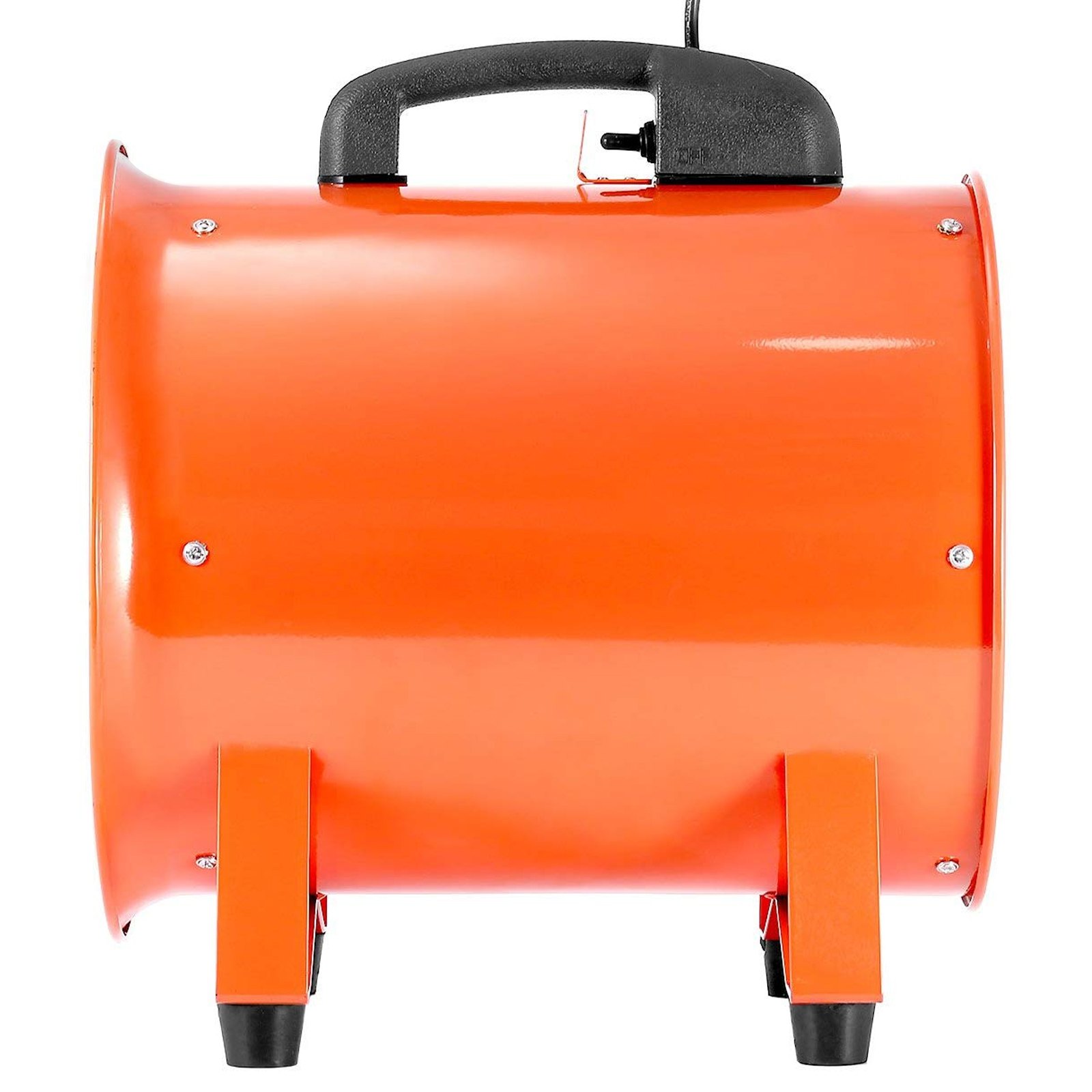 VEVOR Portable Utility Blower Fan, 12 Inch 585W 3198 CFM Heavy Duty Cylinder Axial Exhaust Fan With 33ft Duct Hose, Industrial Ventilator For Ventilating Workshops, Confined Space (Color: Orange, Tamaño: 12 Inch)