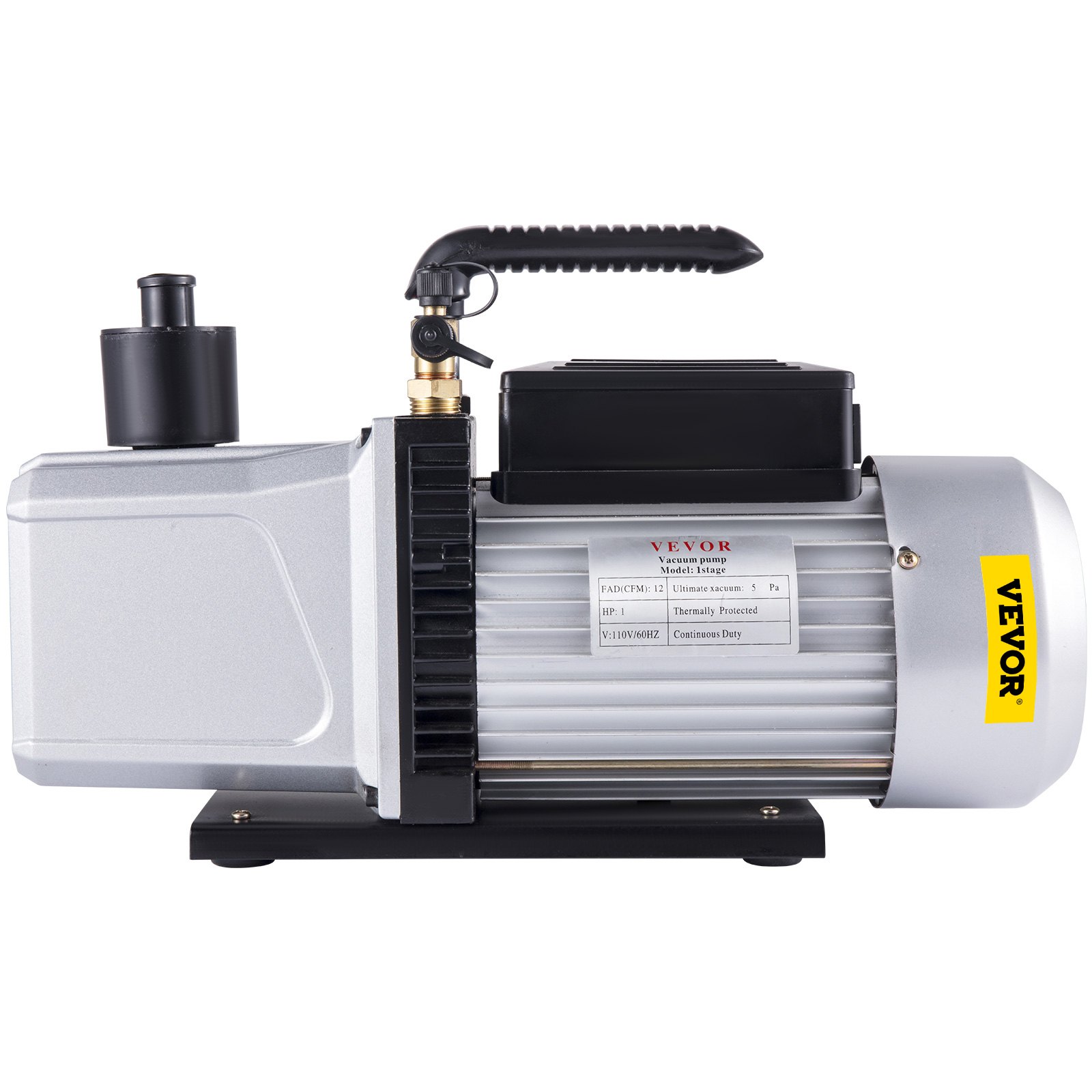 VEVOR Vacuum Pump 12CFM 1 HP Single Stage Air Conditioning Vacuum Pump ...