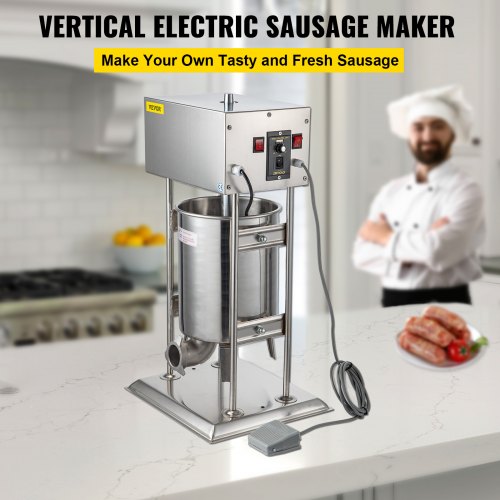 VEVOR Electric Sausage Stuffer 12L Capacity, Vertical Meat Stuffer