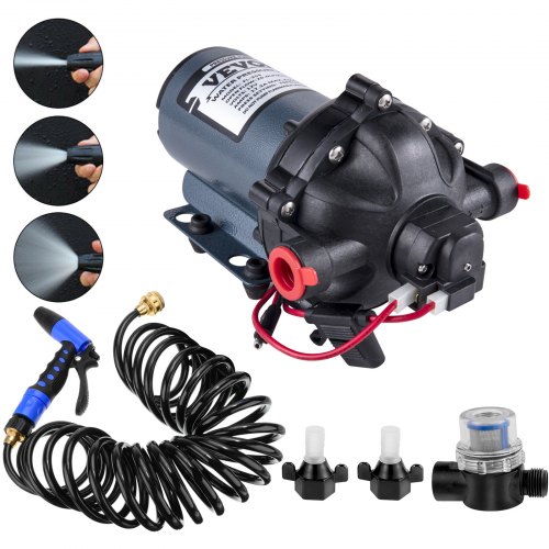 VEVOR Washdown Deck Wash Pump Kit 12v 20 Lpm 70 Psi Caravan Rv Boat Marine