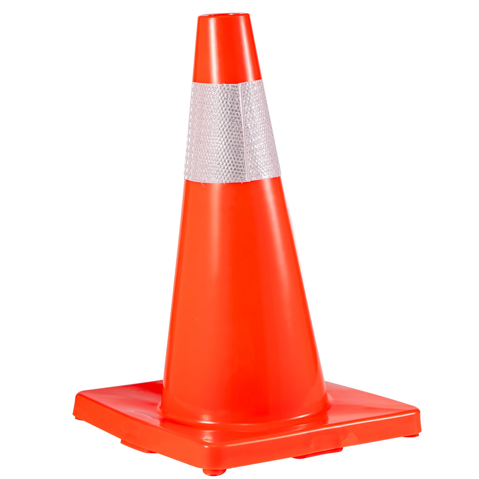 VEVOR 12Pack 18" Traffic Cones, Safety Road Parking Cones PVC Base