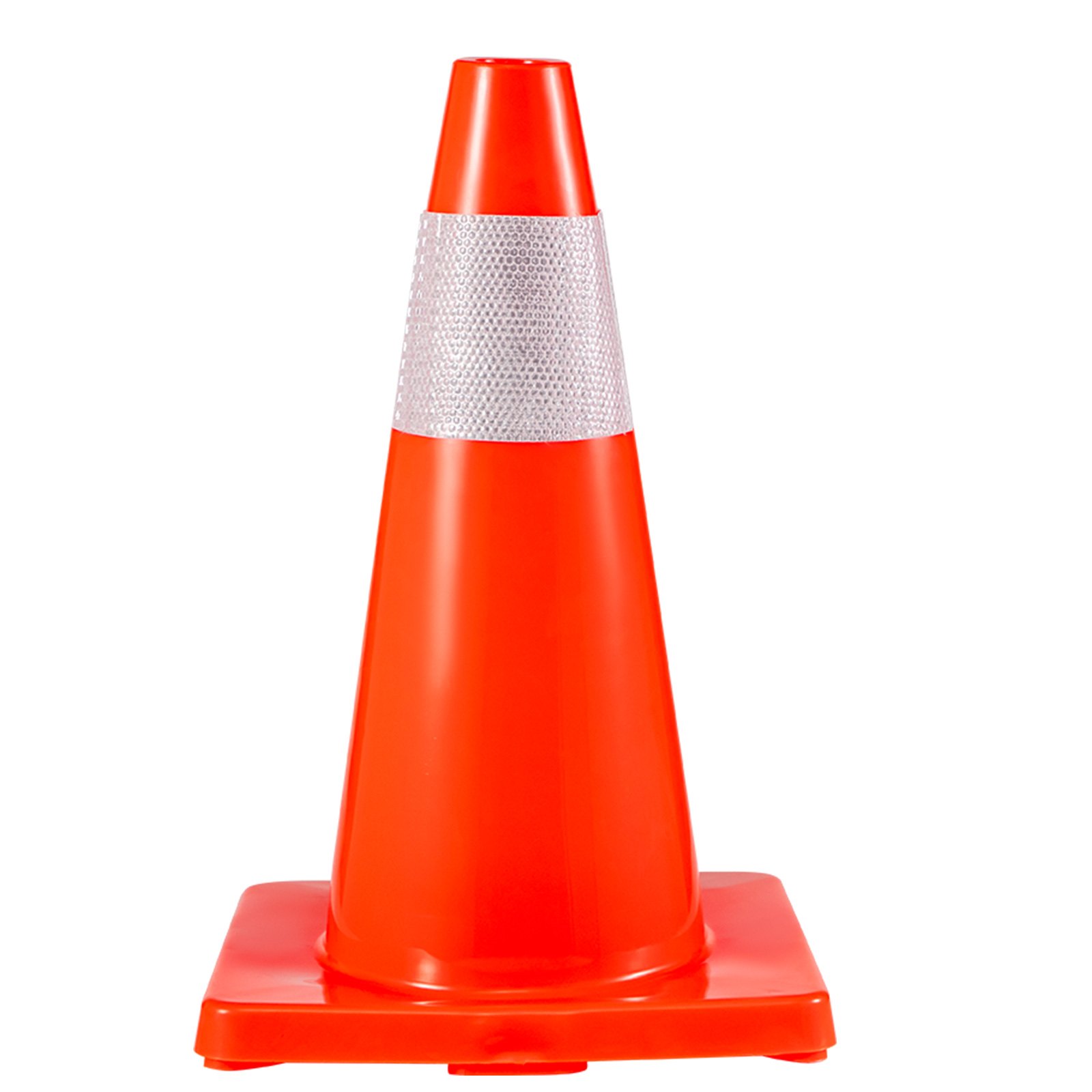 VEVOR 12Pack 18" Traffic Cones, Safety Road Parking Cones PVC Base