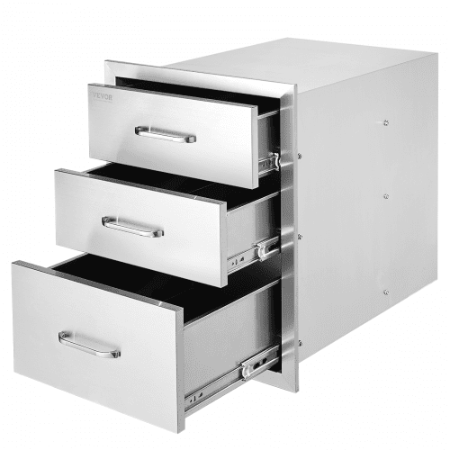 ＊Drawer＊ VEVOR 18x23 Inch Outdoor Kitchen Stainless Steel Triple Access BBQ