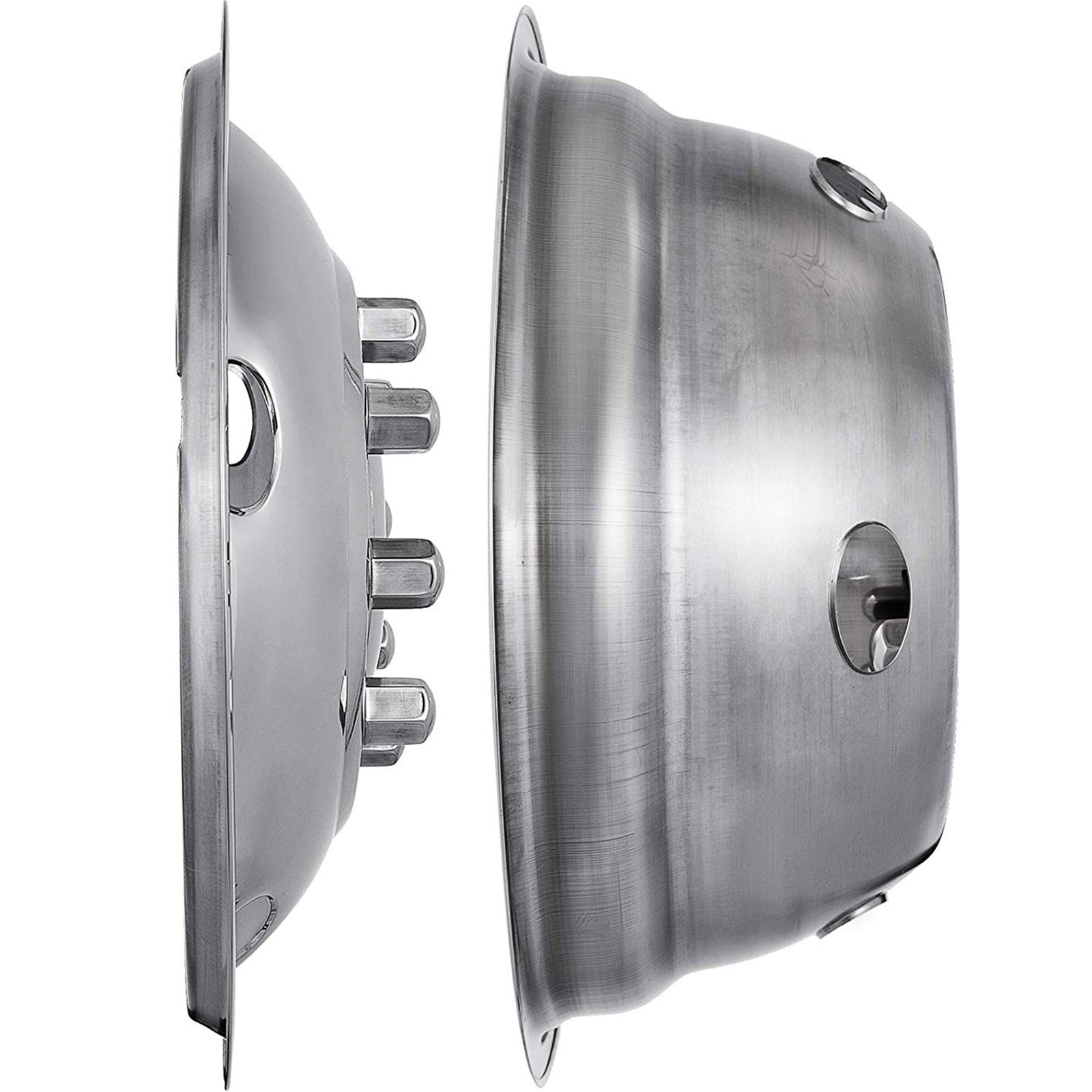 VEVOR Polished 19.5" 10 Lug Wheel Simulators Stainless Steel Bolt Kit