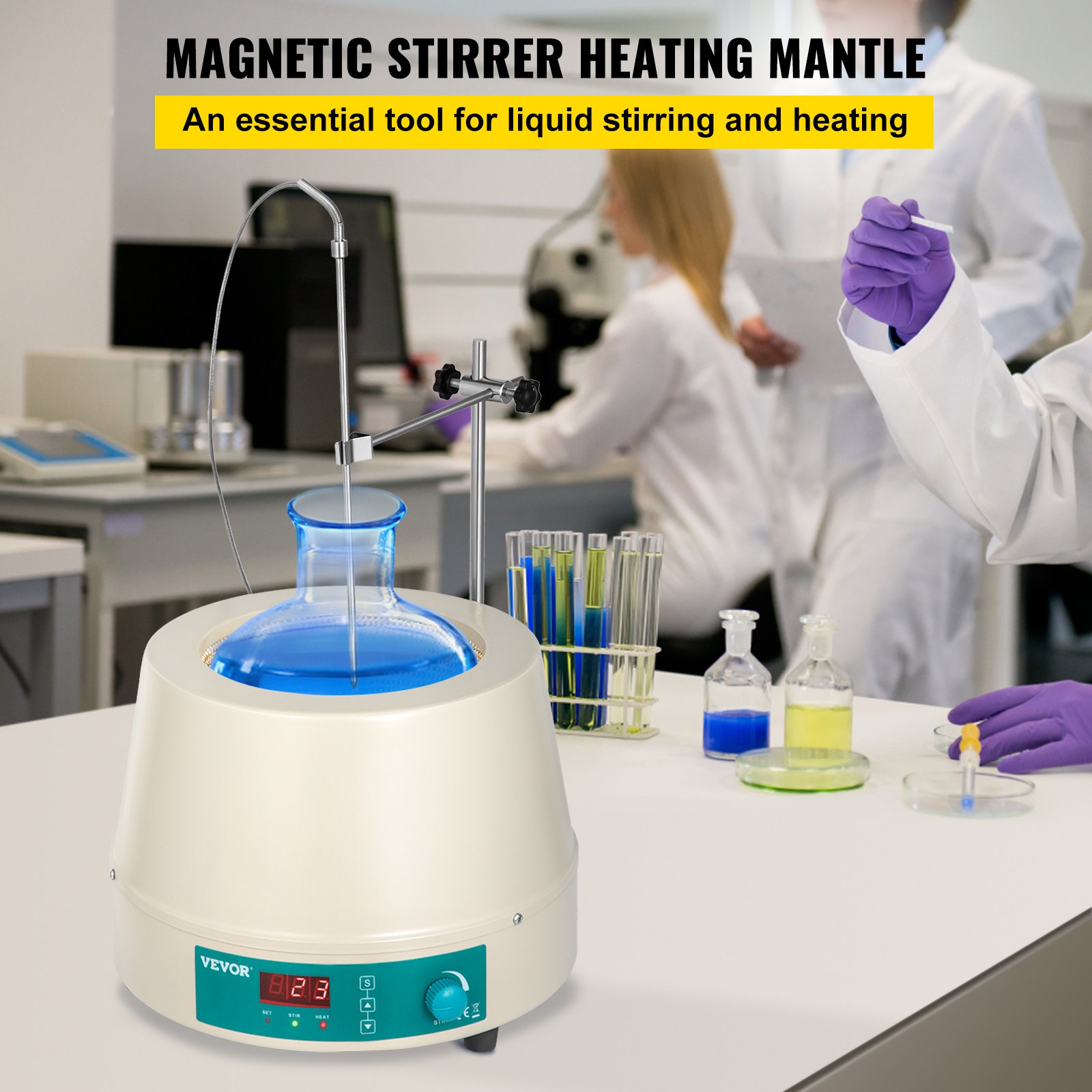 VEVOR Heating Mantle 2000ml Electric Stirring Heating Mantle