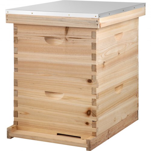 VEVOR Bee Hive 20 Frame Beehive Box 10 Deep and 10 Medium Frames ...