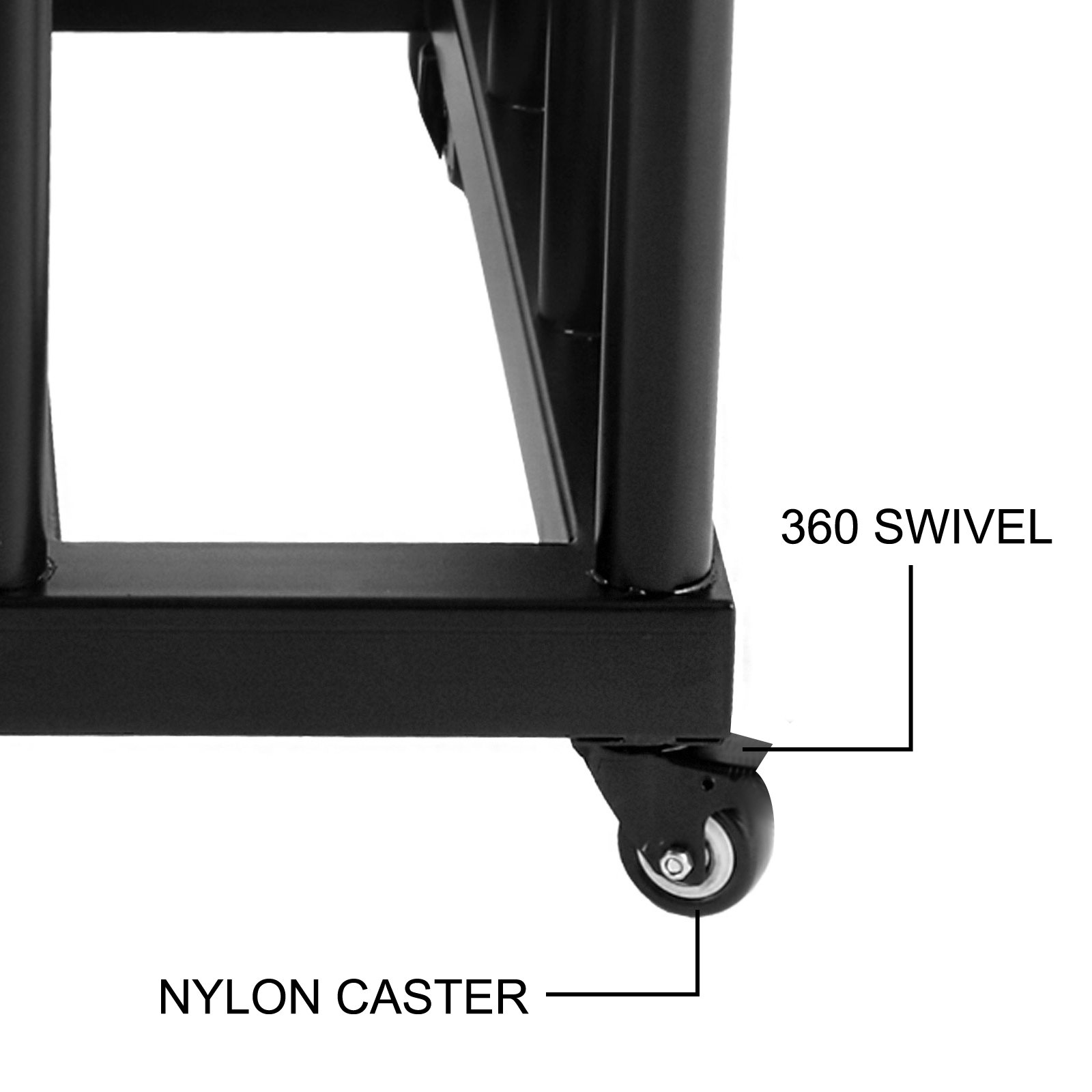 Digital Media Vinyl Cart Mobile Rack 16roll Capacity 2" Core Heavy