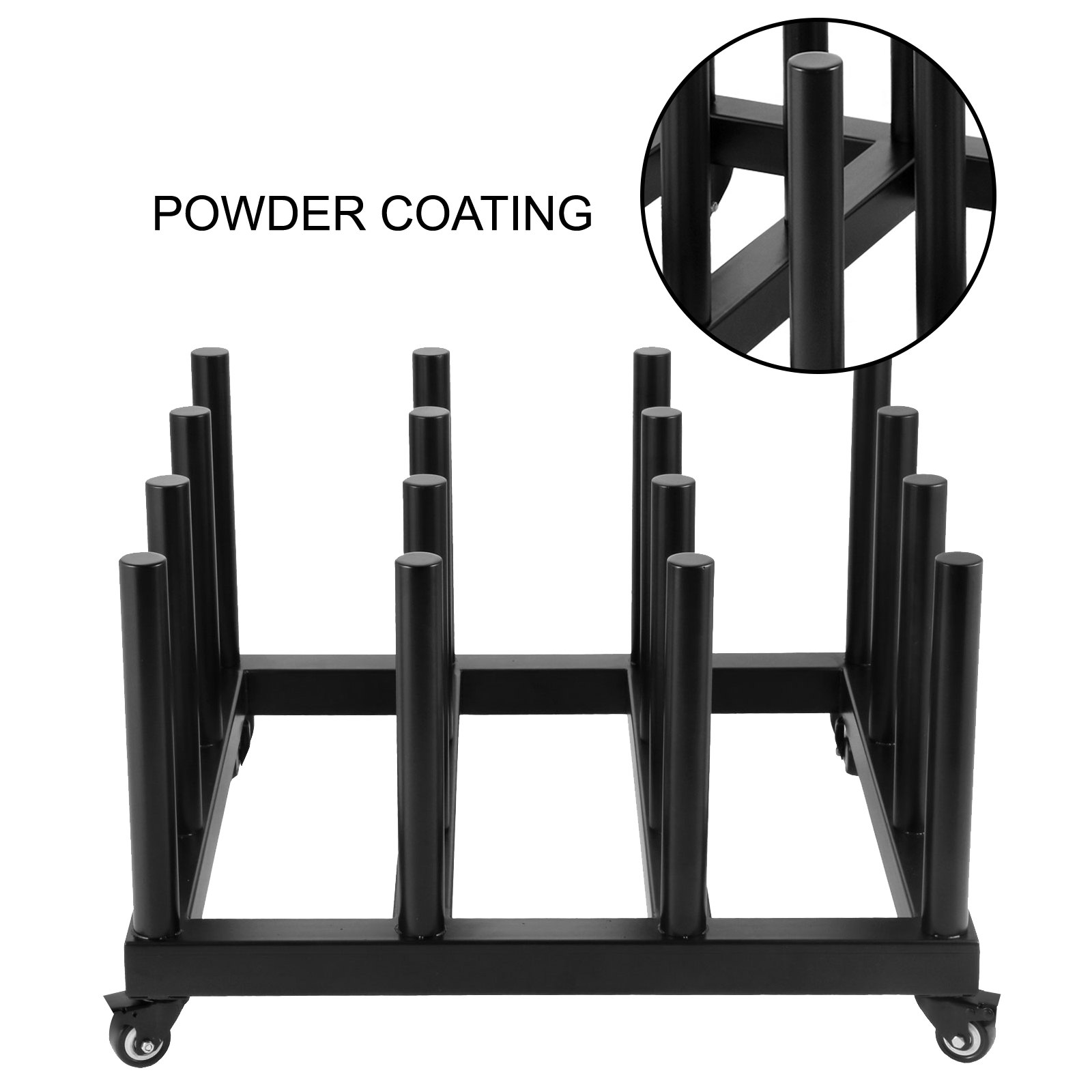 VEVOR Vinyl Cart Mobile Rack 16 Roll Capacity Vinyl Roll Rack 2