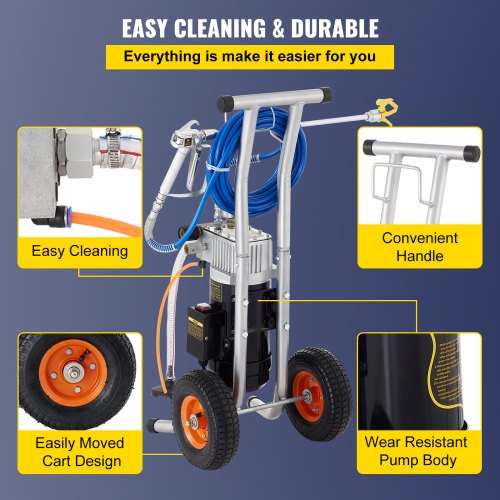 VEVOR VEVOR 3.5HP Airless Paint Sprayer DIY Electric Spray Gun for