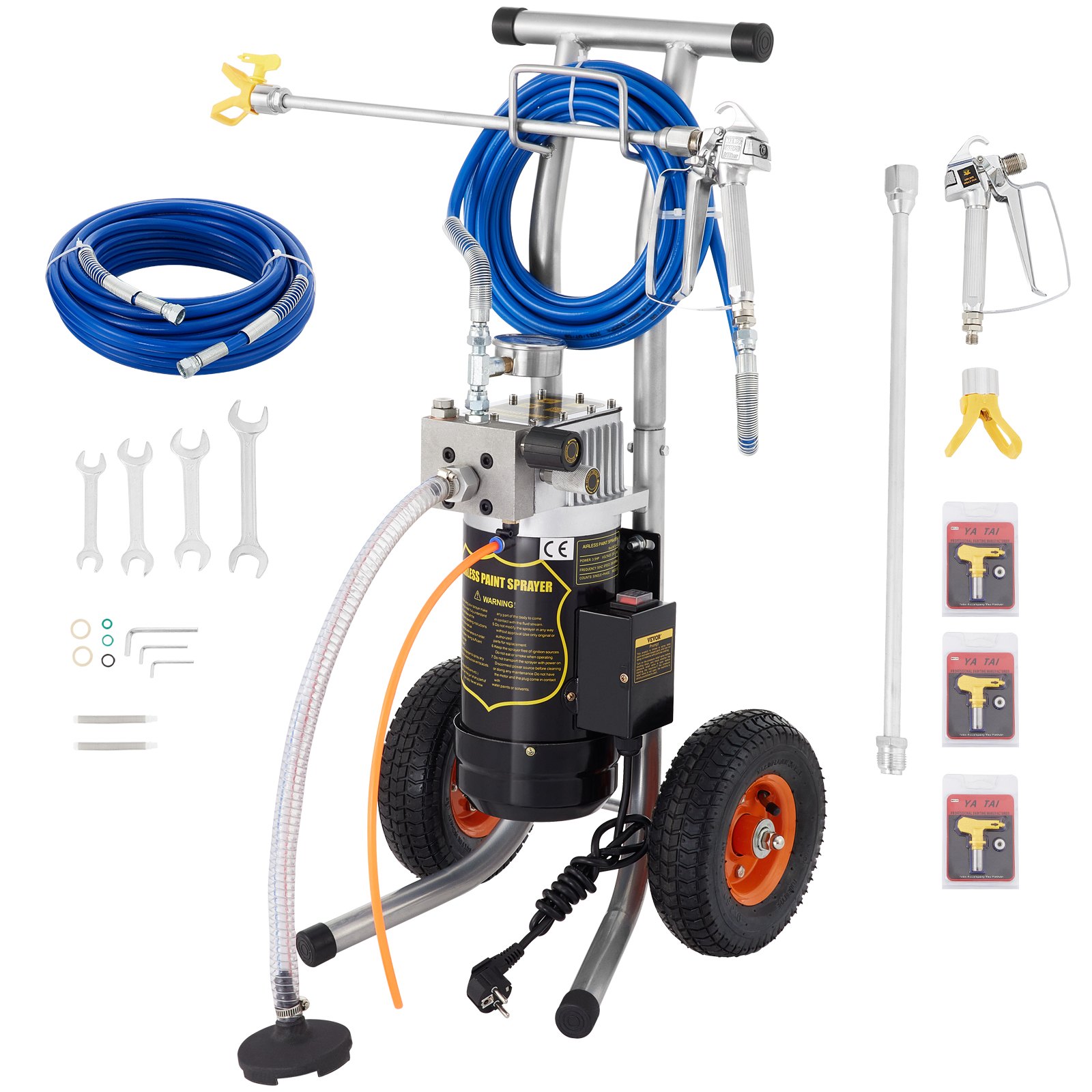 VEVOR Vevor High Pressure Paint Sprayer 1800w 3.8l/min Spray Machine
