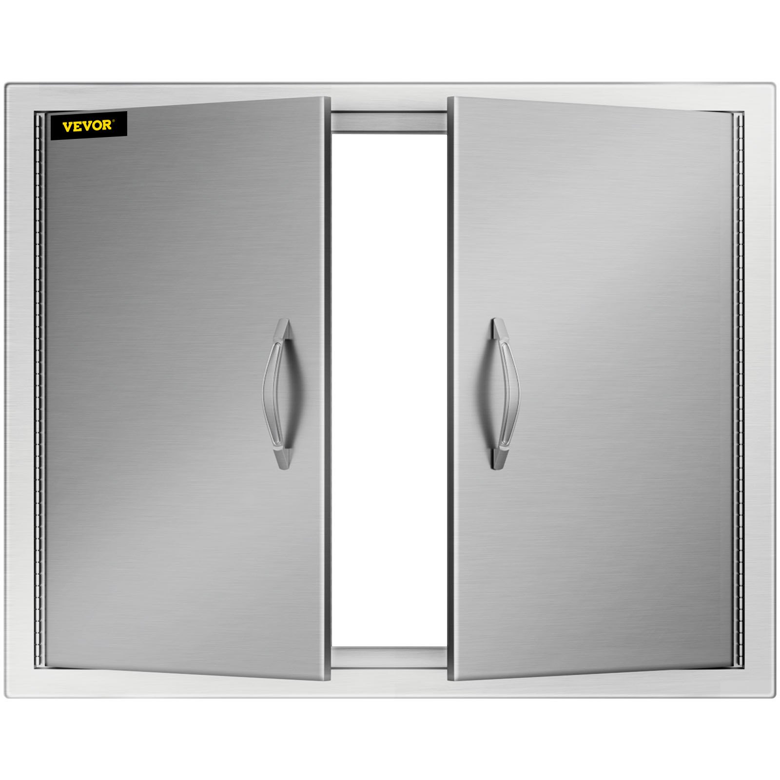 VEVOR Walled Bbq Island Doors 30.5"h X 21''w + Ss Handles Grill Kitchen