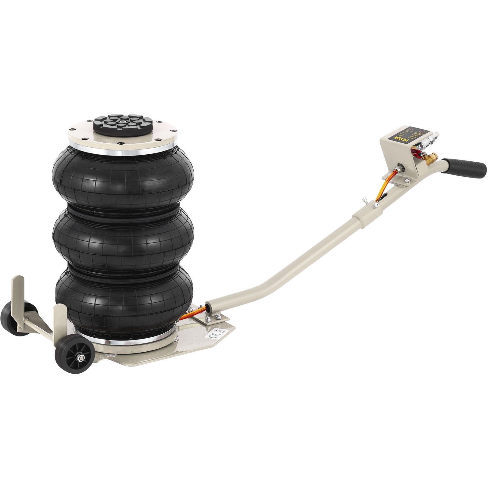 VEVOR Pneumatic Jack, 3 Ton/6600 LBS Air Bag Jack, Triple Bag Air Jack for Vehicle, Extremely