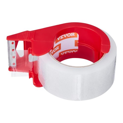 Pakketape, 12 ruller med dispenser, 155x55x107 mm, klar, ekstra stærk