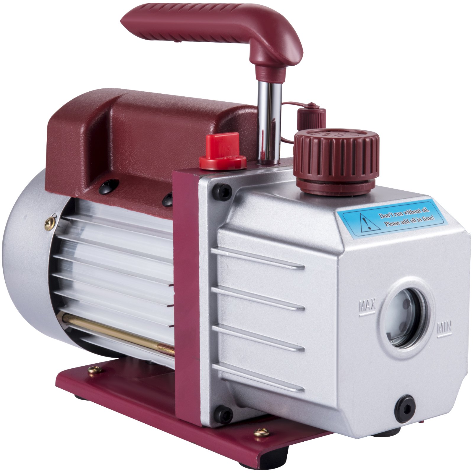 VEVOR 4.5CFM 13HP Vacuum Pump 110V 2 Meter Valve 1 Stage 5PA Ultimate