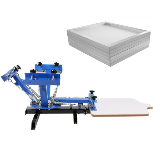 4 Color Screen Printing Machine + 6pcs Frame 12