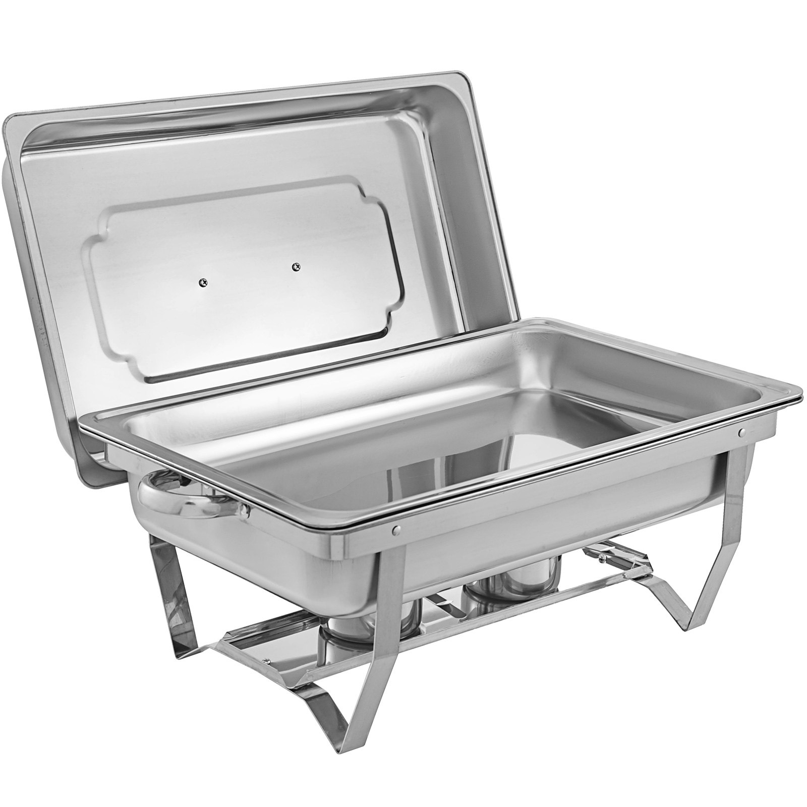 VEVOR Chafing Dish 4 Packs 8 Quart Stainless Steel Chafer Full Size ...