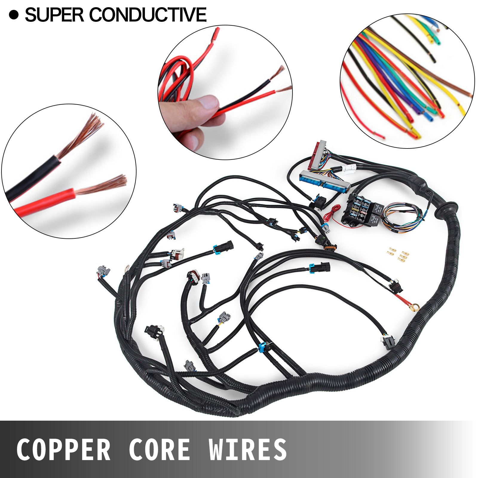 VEVOR 9903 Standalone Wiring Harness with Mechanical Throttle Body and