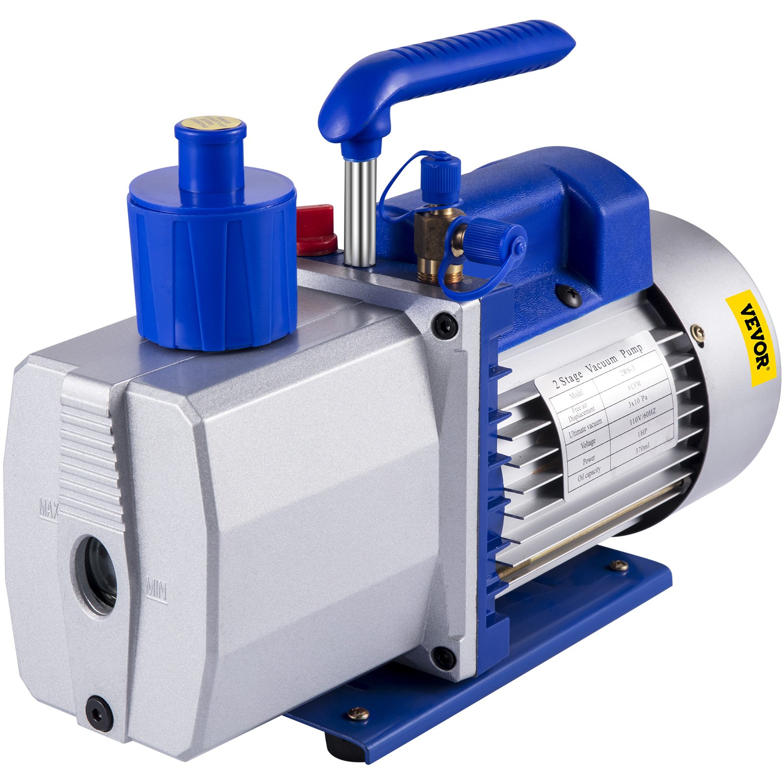 VEVOR Vacuum Pump 9 CFM 1 HP Single Stage Air Conditioning Vacuum Pump