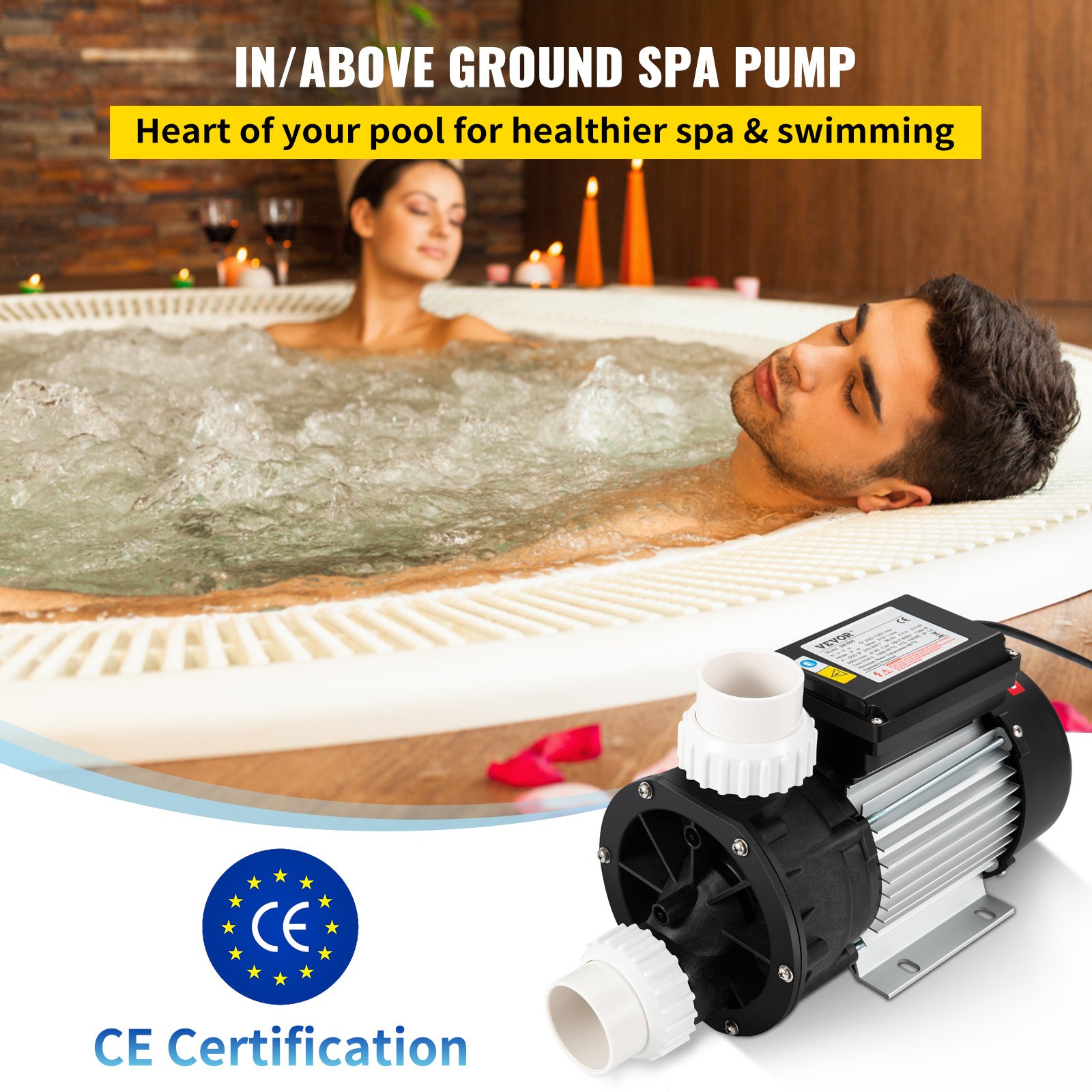 VEVOR VEVOR Spa Pump Hot Tub Pump 0.7 HP 550W Single Speed Water