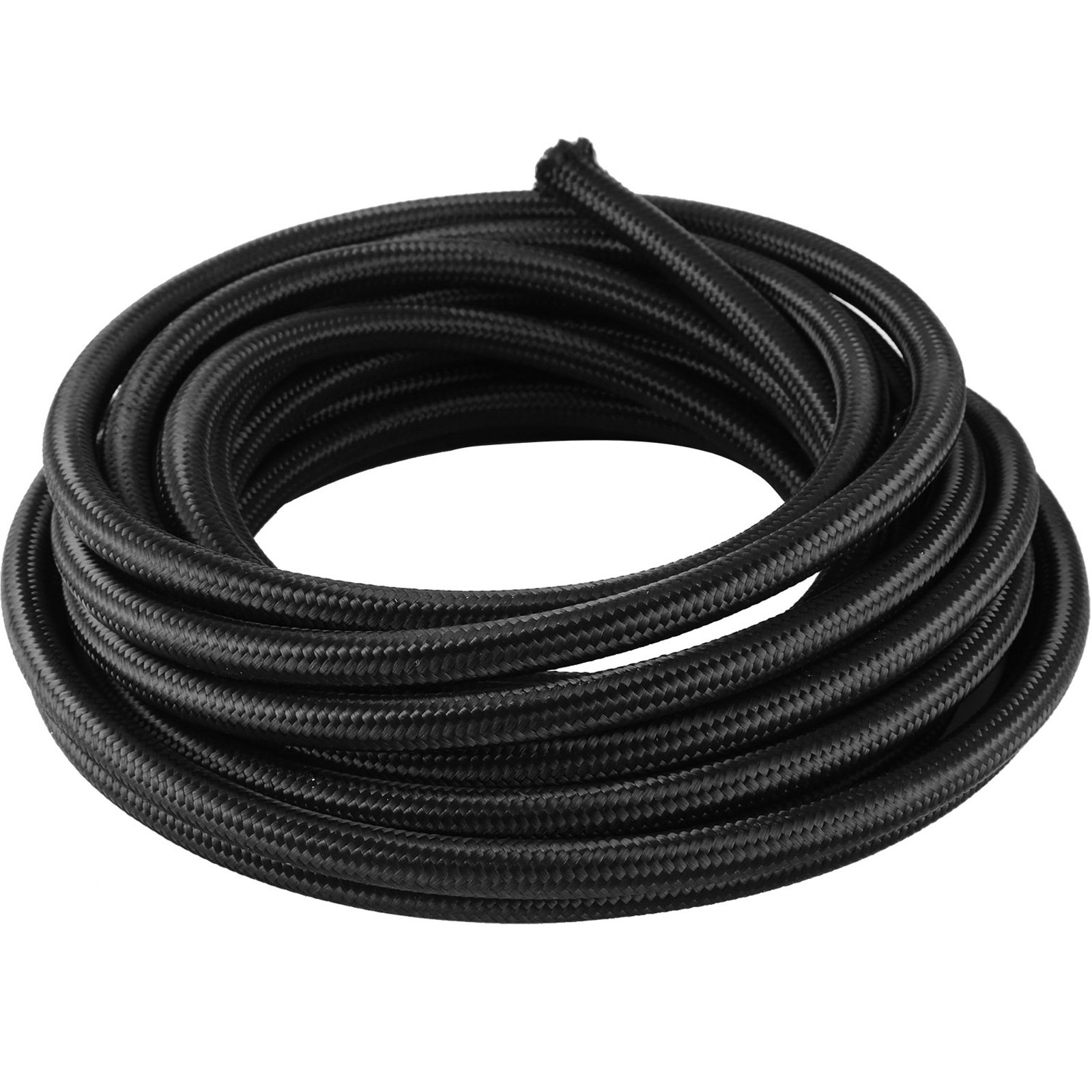 VEVOR 6AN 32.8FT Stainless Steel Nylon Braided Oil Gas Fuel Line Hose ...