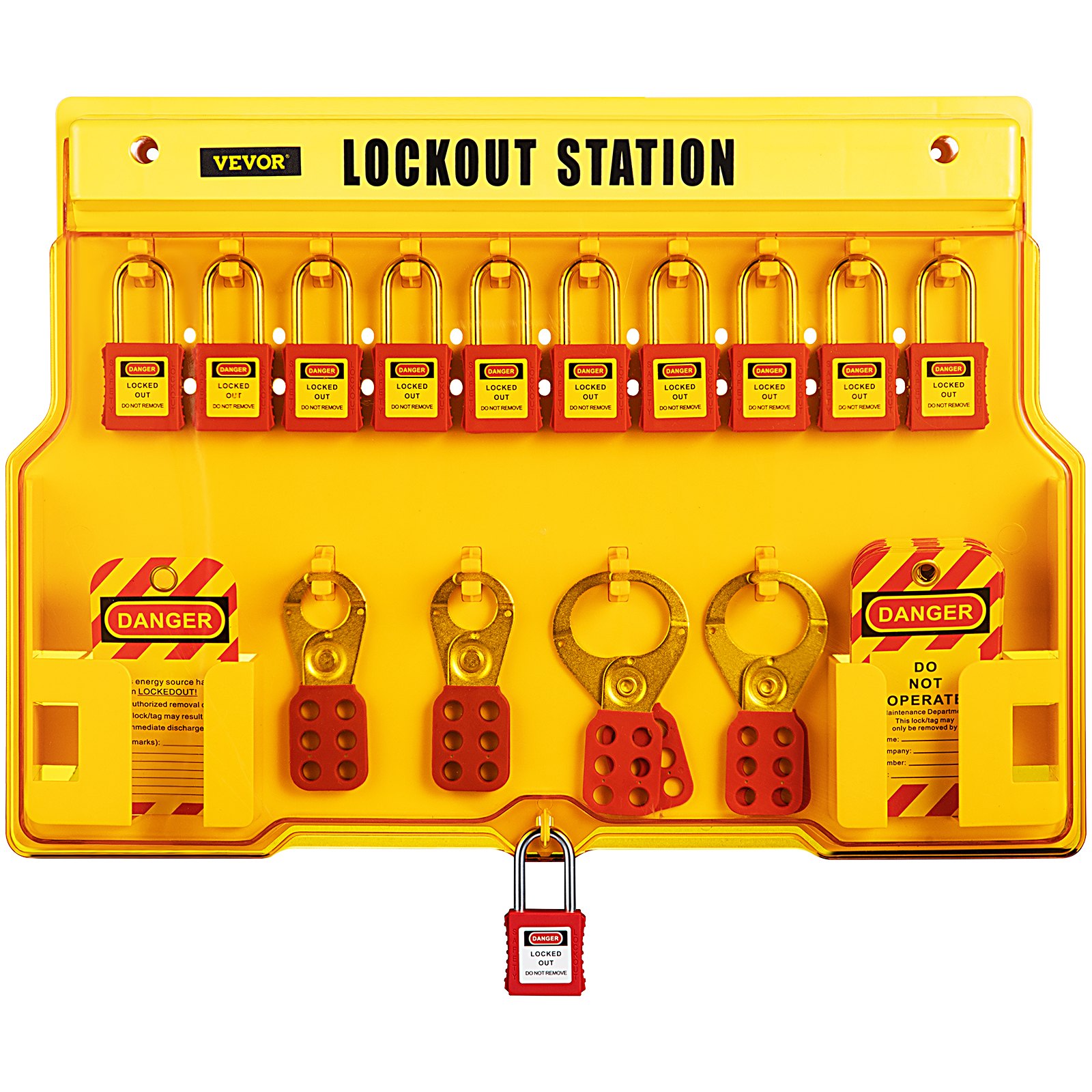 VEVOR 58 PCS Lockout Tagout Kits, Electrical Safety Loto Kit Includes