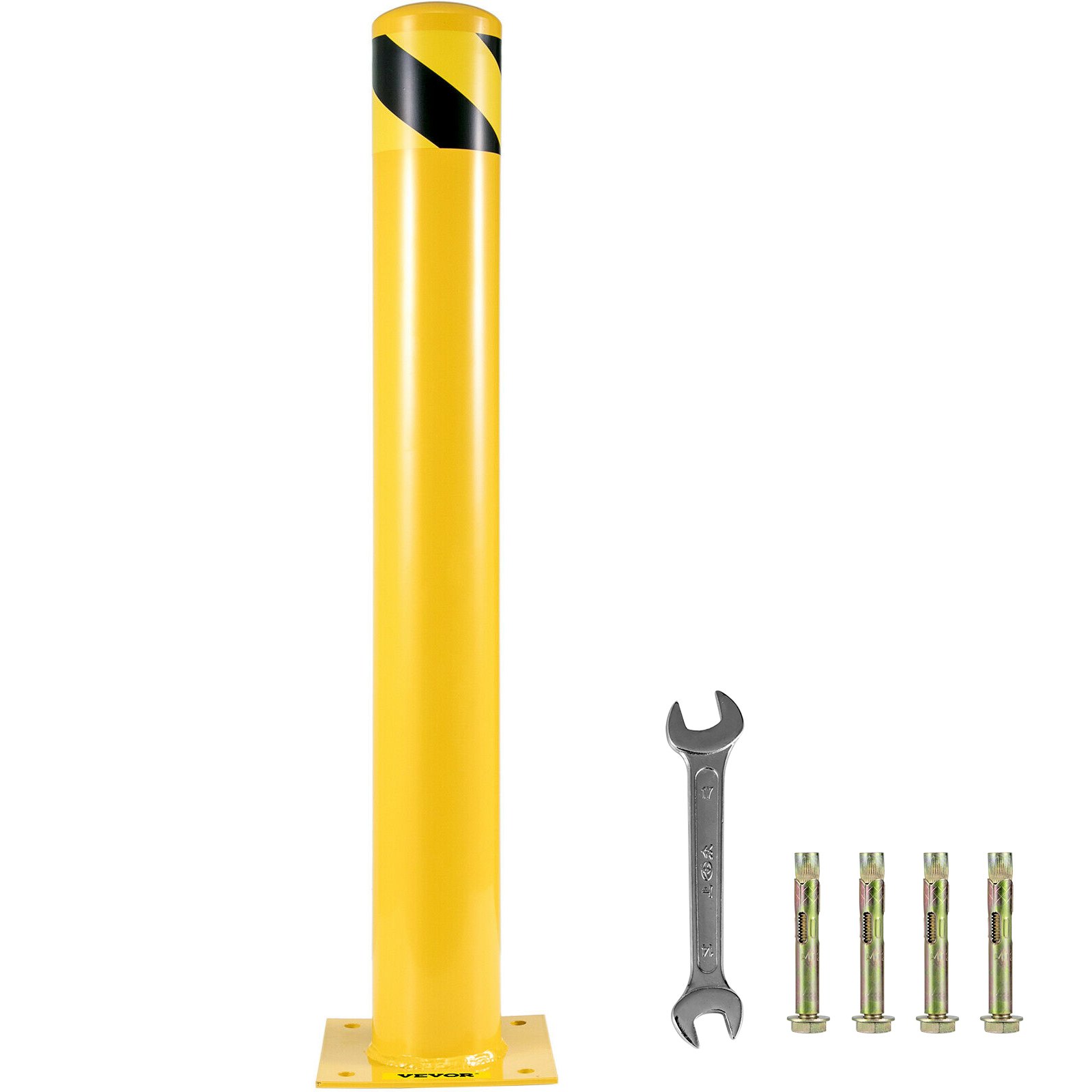VEVOR Safety Bollard 485.5, Safety Barrier Bollard 51/2" OD 48