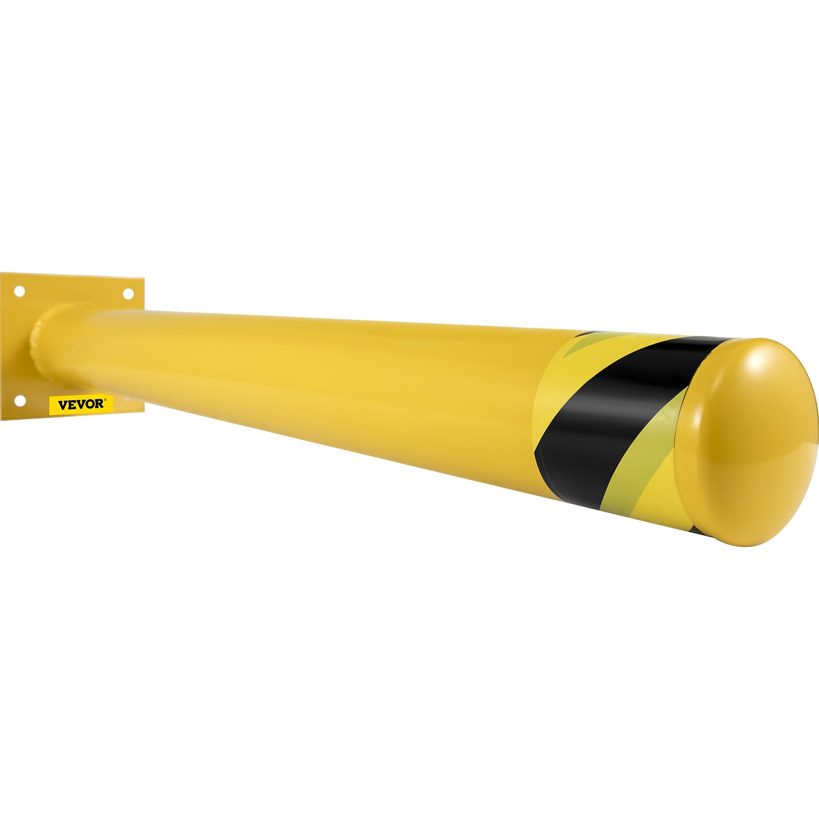VEVOR Safety Bollard, 42 Inch Height Bollard Post, 4.5 Inch Diameter