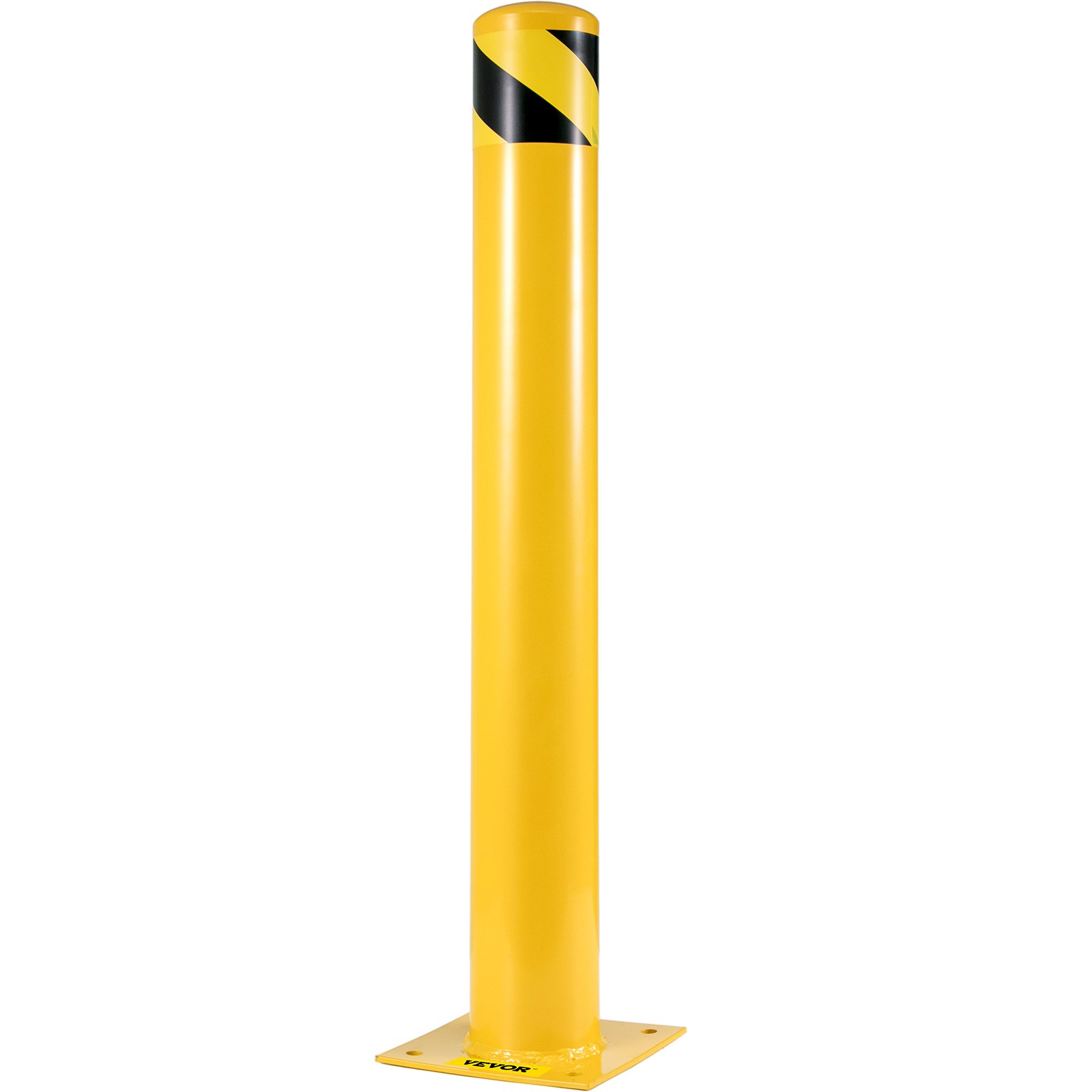 VEVOR Safety Bollard, 42 Inch Height Bollard Post, 5.5 Inch Diameter ...