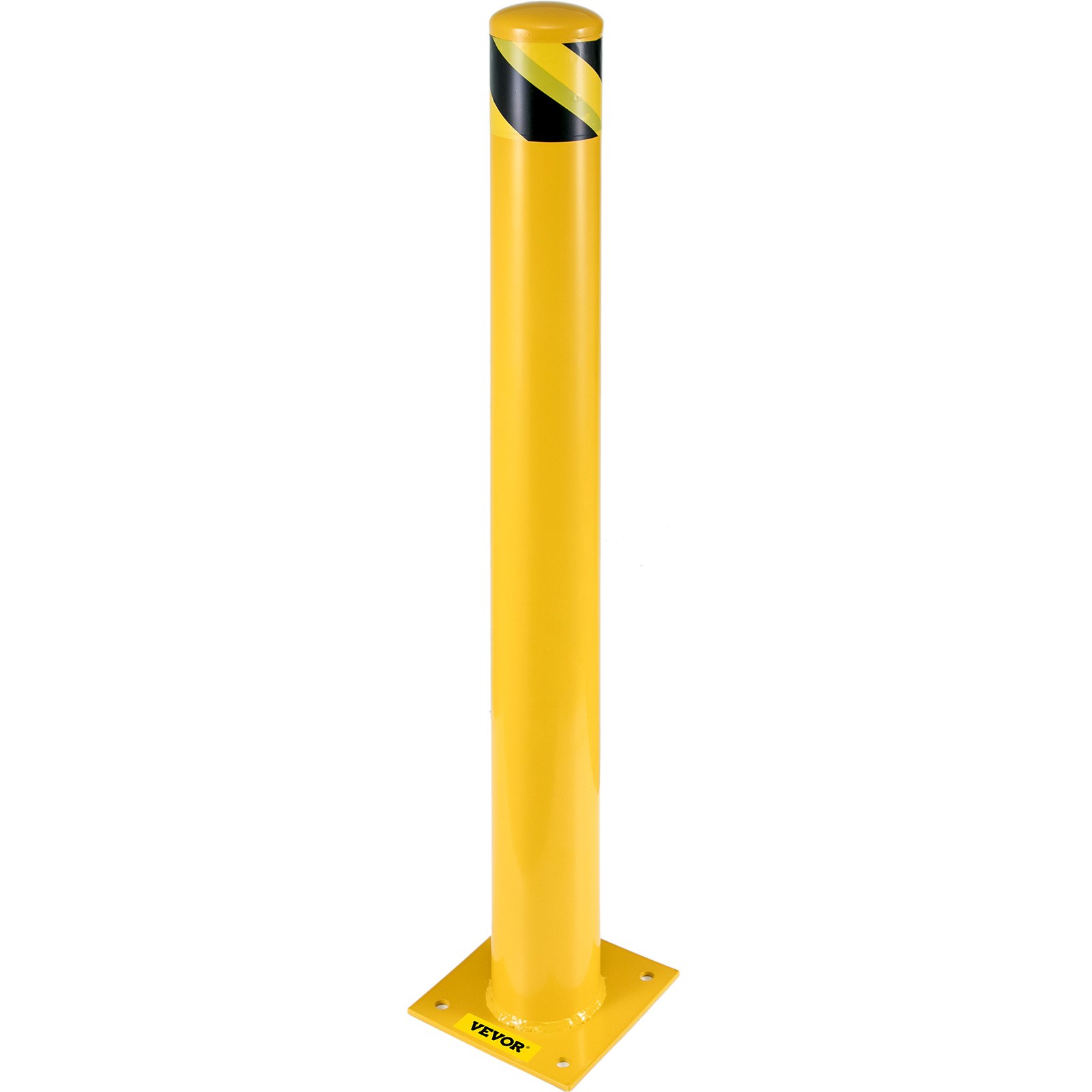 VEVOR Safety Bollard, 48 Inch Height Bollard Post, 4.5 Inch Diameter ...