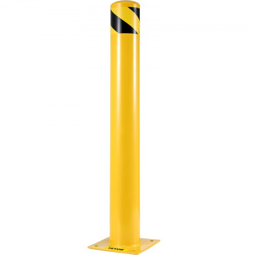 VEVOR Safety Bollard, 48 Inch Height Bollard Post, 5.5 Inch Diameter ...